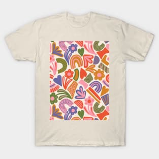 Tween spirit abstract flowers and rainbows T-Shirt